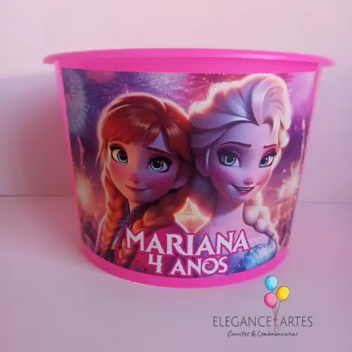 Balde de Pipoca Frozen