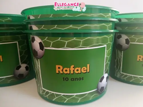 Balde de Pipoca Futebol
