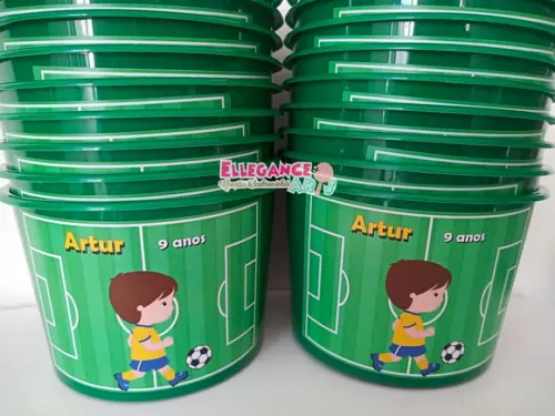 Balde de Pipoca Futebol