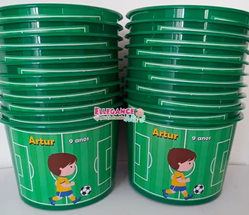 Balde de Pipoca Futebol
