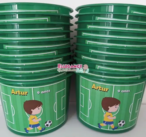 Balde de Pipoca Futebol