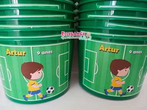 Balde de Pipoca Futebol