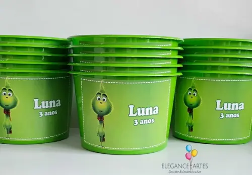 Balde de Pipoca Grinch