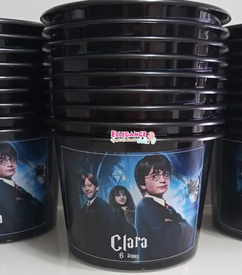 Balde de Pipoca Harry Potter
