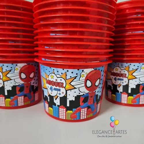 Balde de Pipoca Homem Aranha