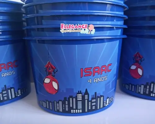 Balde de Pipoca Homem Aranha Baby
