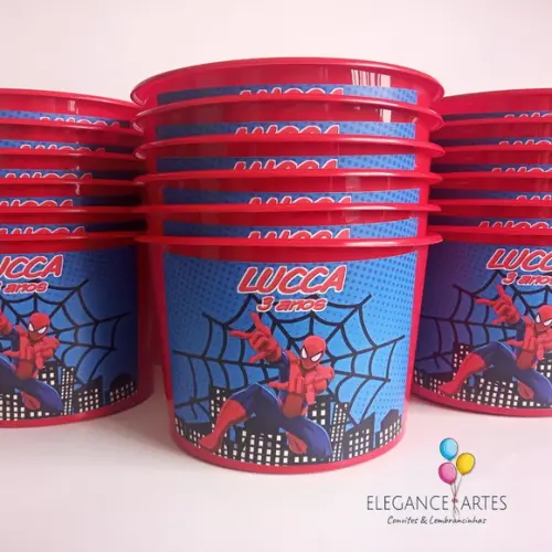Balde de Pipoca Homem Aranha