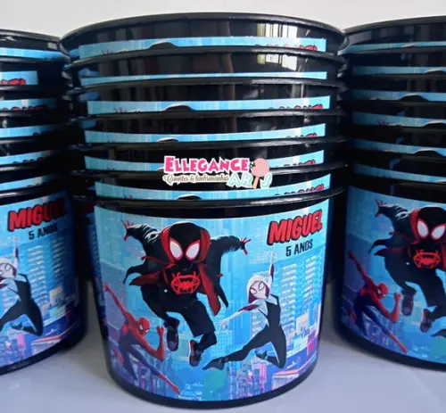 Balde de Pipoca Homem Aranha no Aranhaverso