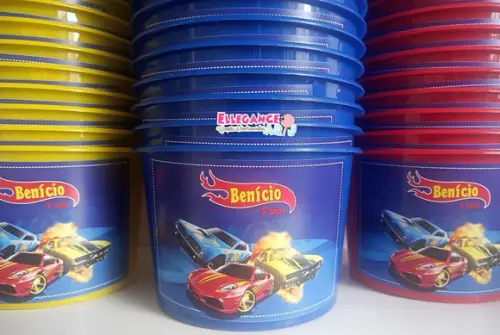 Balde de Pipoca Hot Wheels