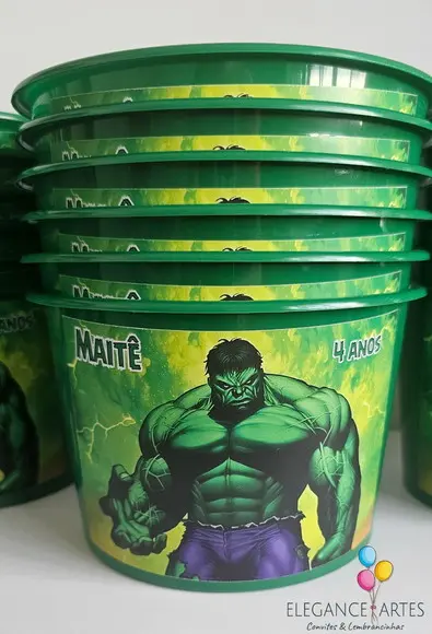 Balde de Pipoca Hulk