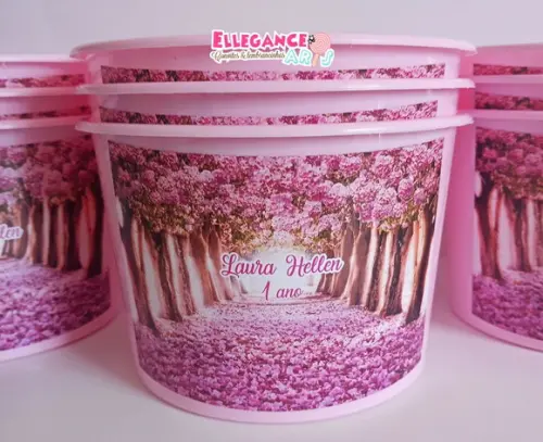 Balde de Pipoca Jardim Encantado