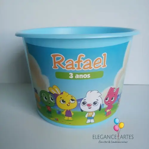 Balde de Pipoca Junior e Seus Amigos