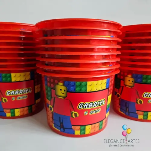 Balde de Pipoca Lego