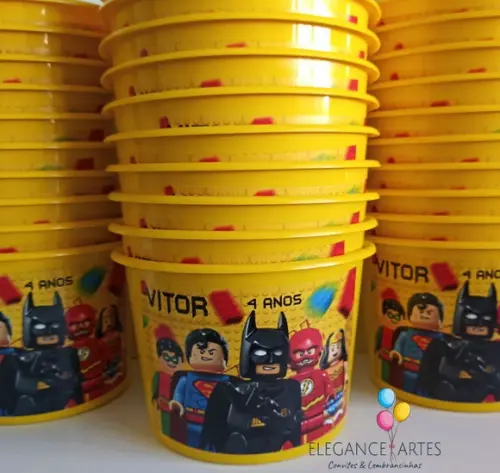 Balde de Pipoca Lego Heróis