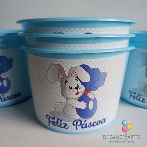 Balde de Pipoca Lembrancinha de Páscoa
