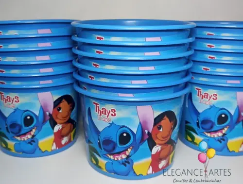 Balde de Pipoca Lilo e Stitch