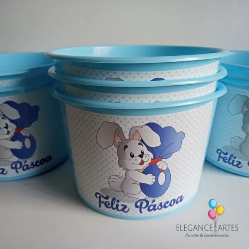 Balde de Pipoca Lembrancinha de Páscoa