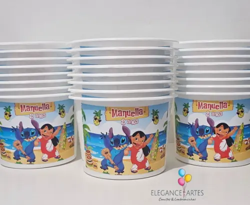 Balde de Pipoca Lilo e Stitch