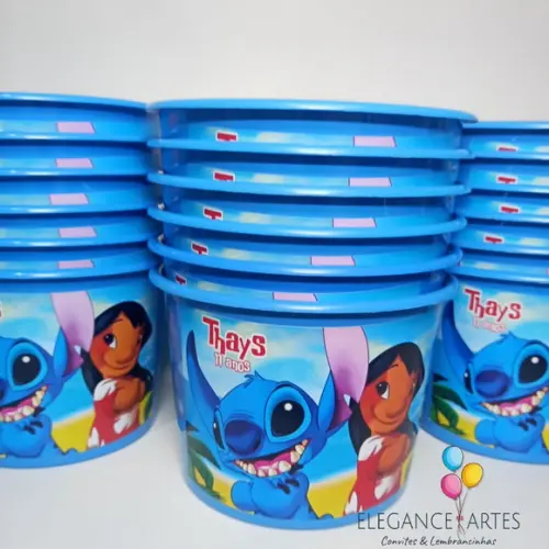 Balde de Pipoca Lilo e Stitch