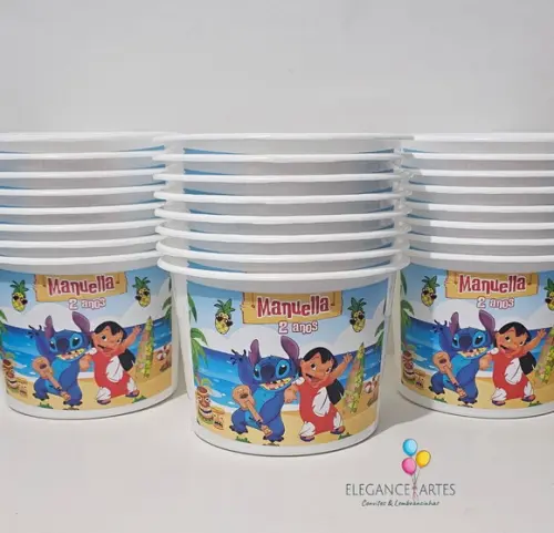 Balde de Pipoca Lilo e Stitch