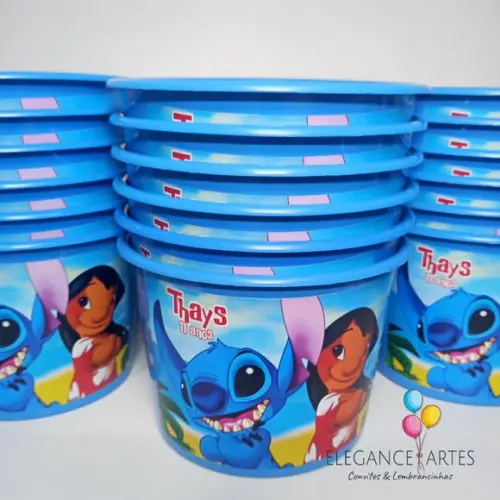 Balde de Pipoca Lilo e Stitch