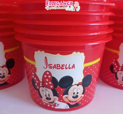 Balde de Pipoca Mickey e Minnie