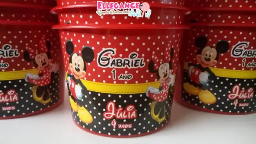 Balde de Pipoca Mickey e Minnie