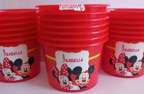 Balde de Pipoca Mickey e Minnie
