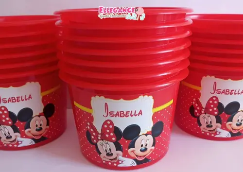 Balde de Pipoca Mickey e Minnie