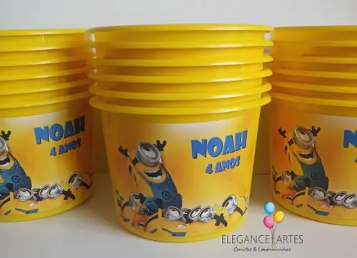 Balde de Pipoca Minions