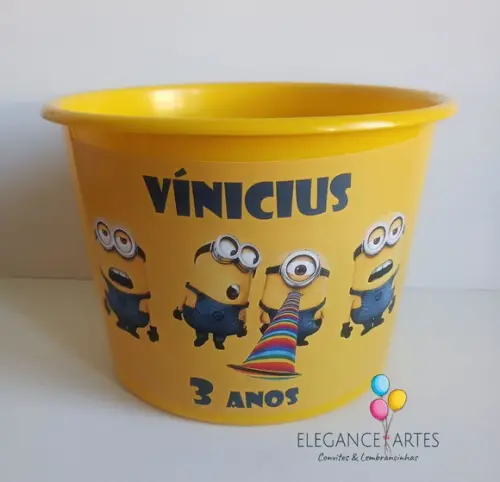 Balde de Pipoca Minions