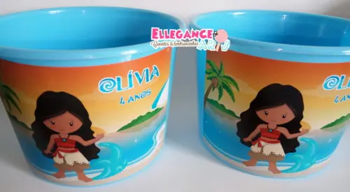 Balde de Pipoca Moana Baby