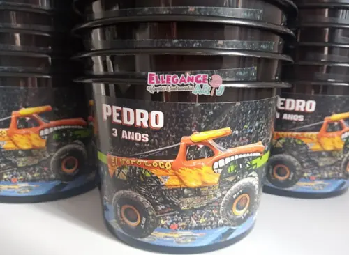 Balde de Pipoca Monster Jam