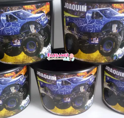 Balde de Pipoca Monster Jam