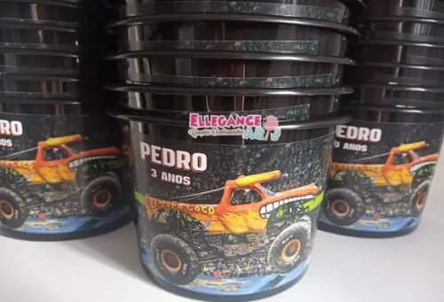 Balde de Pipoca Monster Jam