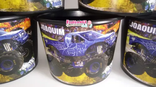 Balde de Pipoca Monster Jam