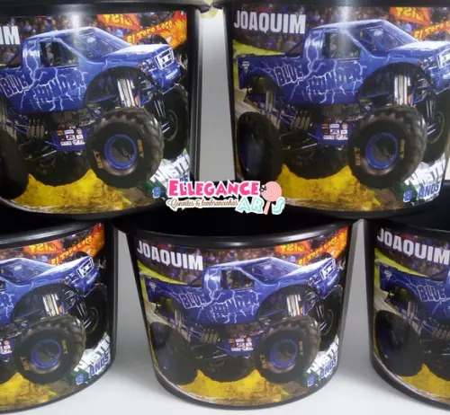 Balde de Pipoca Monster Jam