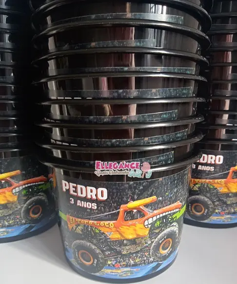 Balde de Pipoca Monster Jam
