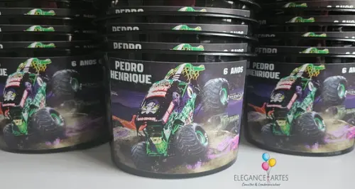 Balde de Pipoca Monster Jam