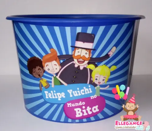 Balde de Pipoca Mundo Bita