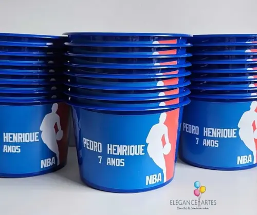 Balde de Pipoca Nba