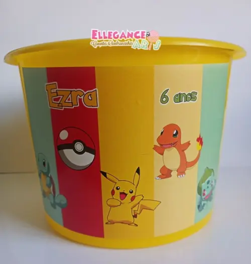 Balde de Pipoca Pokemon