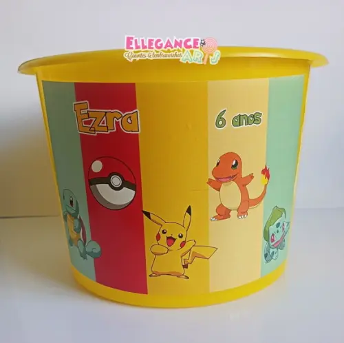 Balde de Pipoca Pokemon