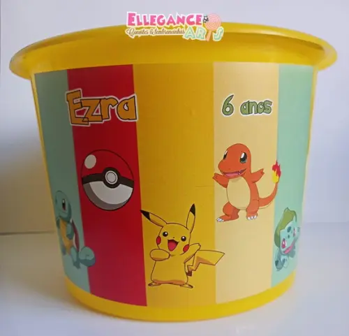 Balde de Pipoca Pokemon