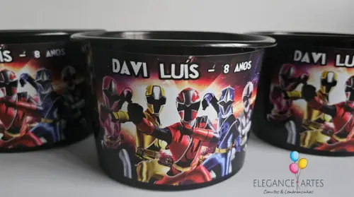 Balde de Pipoca Power Rangers