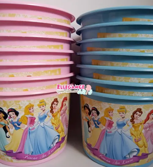Balde de Pipoca Princesas