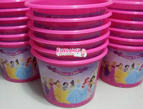 Balde de Pipoca Princesas