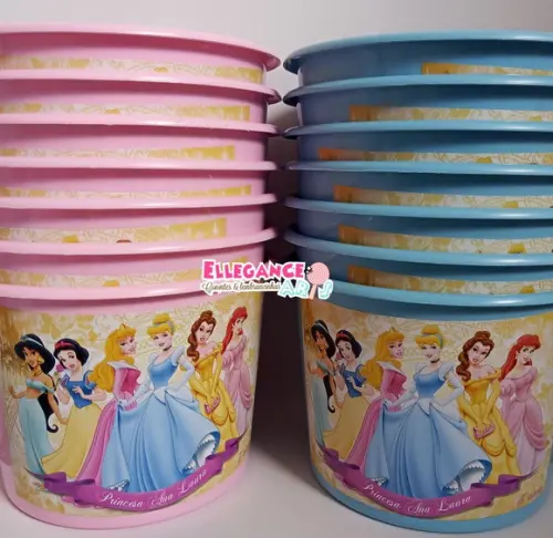 Balde de Pipoca Princesas
