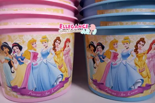 Balde de Pipoca Princesas