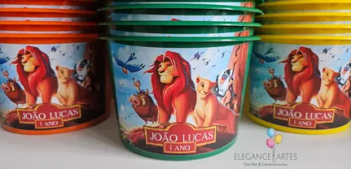 Balde de Pipoca Rei Leão